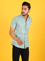 Load image into Gallery viewer, Sanganeri Print Casual Shirts for Men Stylish 100% Pure Cotton
