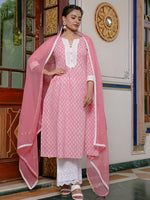 Load image into Gallery viewer, A line panel 3 pcs kurta sets
