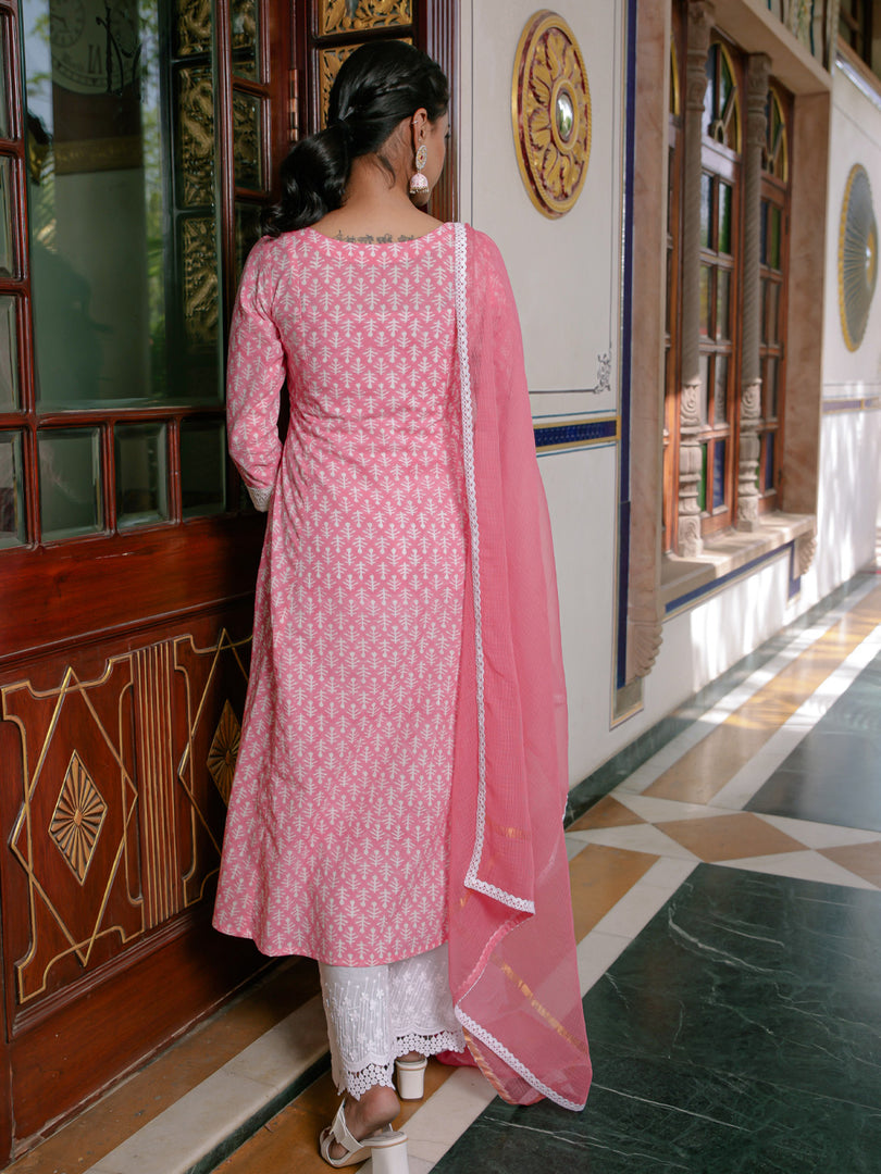 A line panel 3 pcs kurta sets