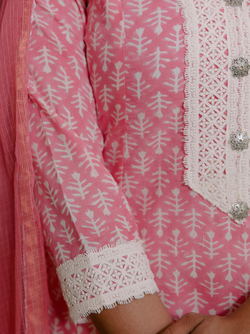 A line panel 3 pcs kurta sets